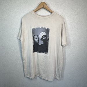 Cotton On OutKast T Shirt Band Tee Hip Hop Graphic Beige Oversized Men S